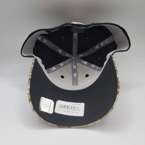 New Era Atlanta Falcons Mens 39THIRTY Flex Hat L/XL Camo 2021 Salute To Service - Picture 6 of 14